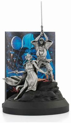 Pewter statue of Star Wars - A new hope